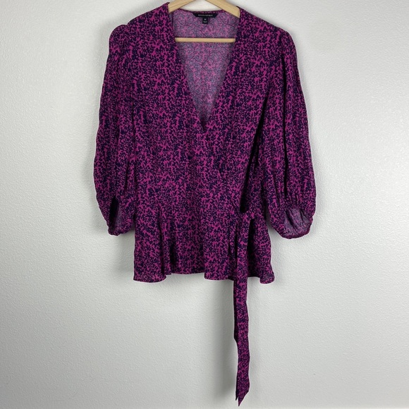 Banana Republic Tops - Banana Republic Floral wrap blouse